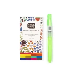Viviva - Colorsheets, Set Original con pennello con serbatoio d'acqua
