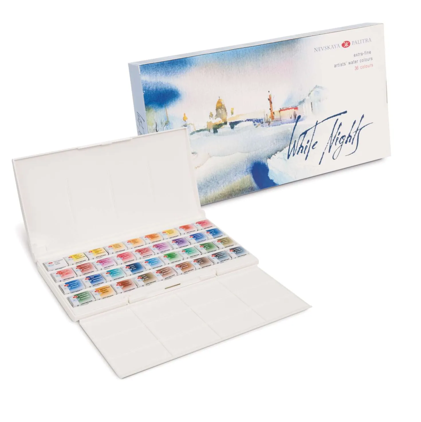 White Nights - Set di acquerelli extra-fini in scatola di plastica