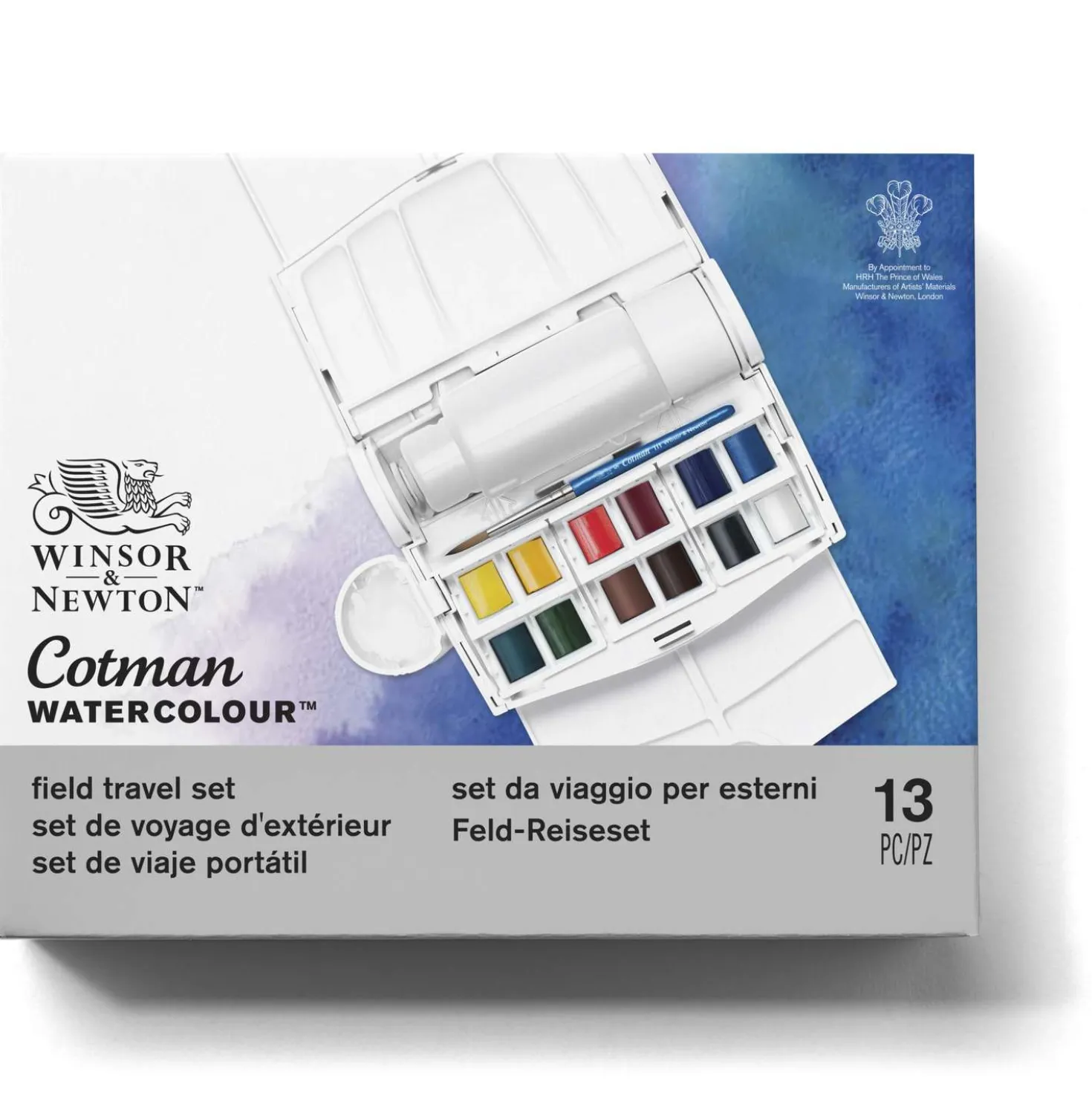 Winsor & Newton - Cotman, Field Plus, Set di acquerelli da viaggio