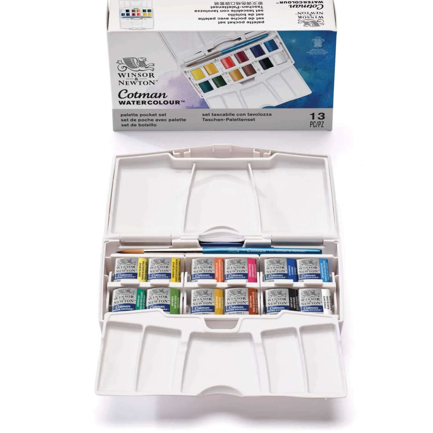 Winsor & Newton - Cotman Pocket Plus Set 12 1/2 godet