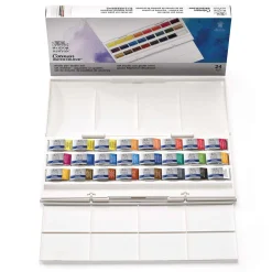 Winsor & Newton - Cotman, Set studio da 24 mezzi godet