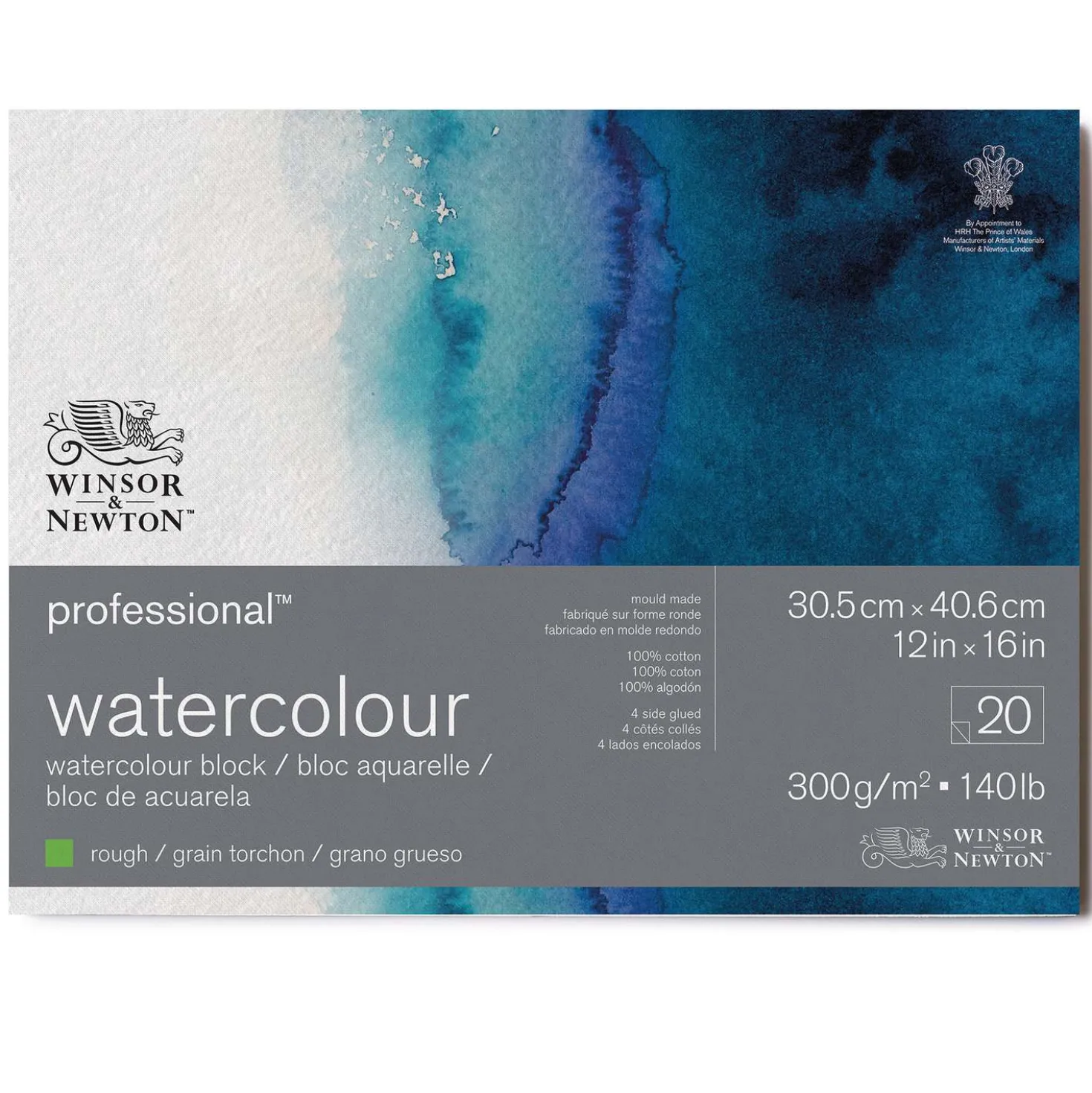 Winsor & Newton - Professional, Cartoncino per acquerello 100% cotone