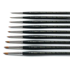 Winsor & Newton - Serie 7, pennello in martora rossa Kolinksy, mini, miniature, da n.0 a n.6